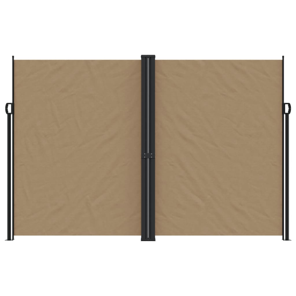 Windscherm uittrekbaar 220x600 cm taupe - AllerleiShop