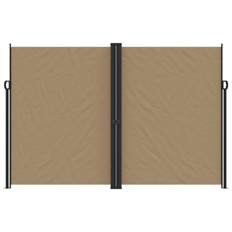 Windscherm uittrekbaar 220x600 cm taupe - AllerleiShop