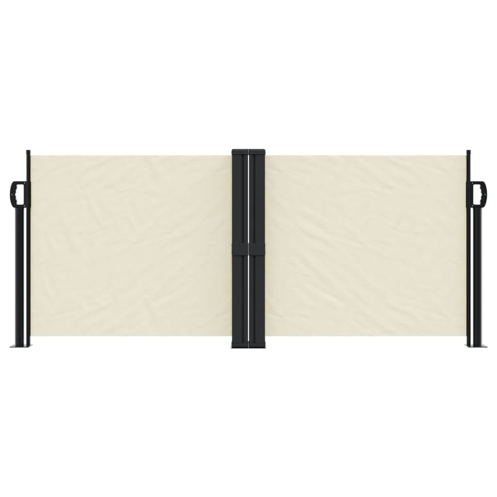 Windscherm uittrekbaar 100x1000 cm crème - AllerleiShop