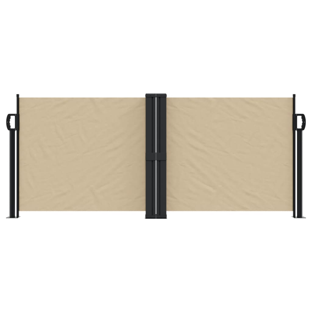 Windscherm uittrekbaar 100x1000 cm beige - AllerleiShop