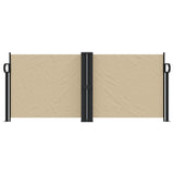 Windscherm uittrekbaar 100x1000 cm beige - AllerleiShop