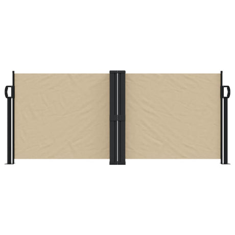 Windscherm uittrekbaar 100x1000 cm beige - AllerleiShop