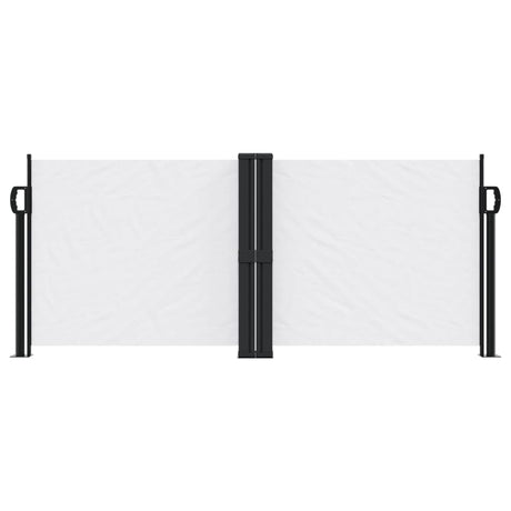 Windscherm uittrekbaar 100x1000 cm wit - AllerleiShop