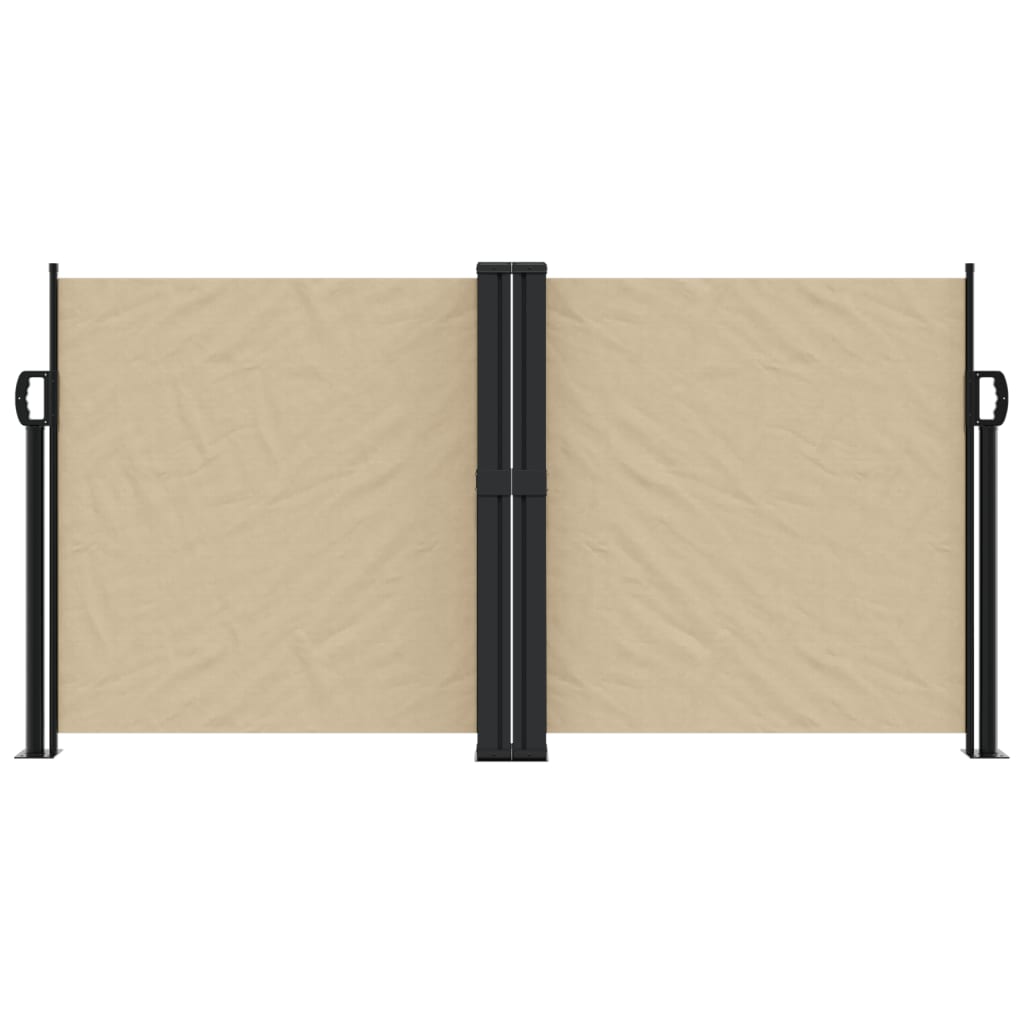 Windscherm uittrekbaar 120x1000 cm beige - AllerleiShop