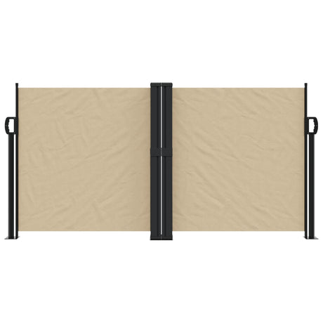 Windscherm uittrekbaar 120x1000 cm beige - AllerleiShop