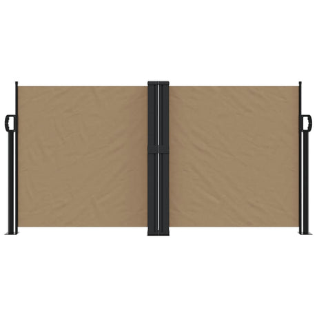 Windscherm uittrekbaar 120x1000 cm taupe - AllerleiShop