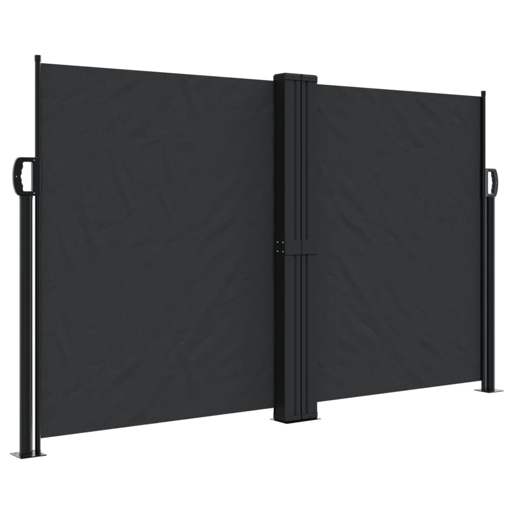 Windscherm uittrekbaar 140x1000 cm zwart - AllerleiShop