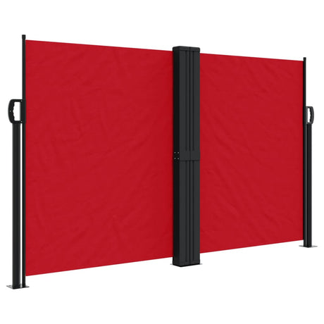 Windscherm uittrekbaar 140x1000 cm rood - AllerleiShop