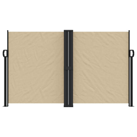 Windscherm uittrekbaar 140x1000 cm beige - AllerleiShop