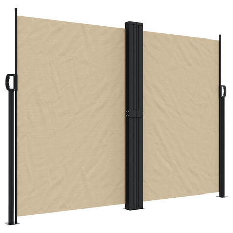 Windscherm uittrekbaar 180x1000 cm beige - AllerleiShop