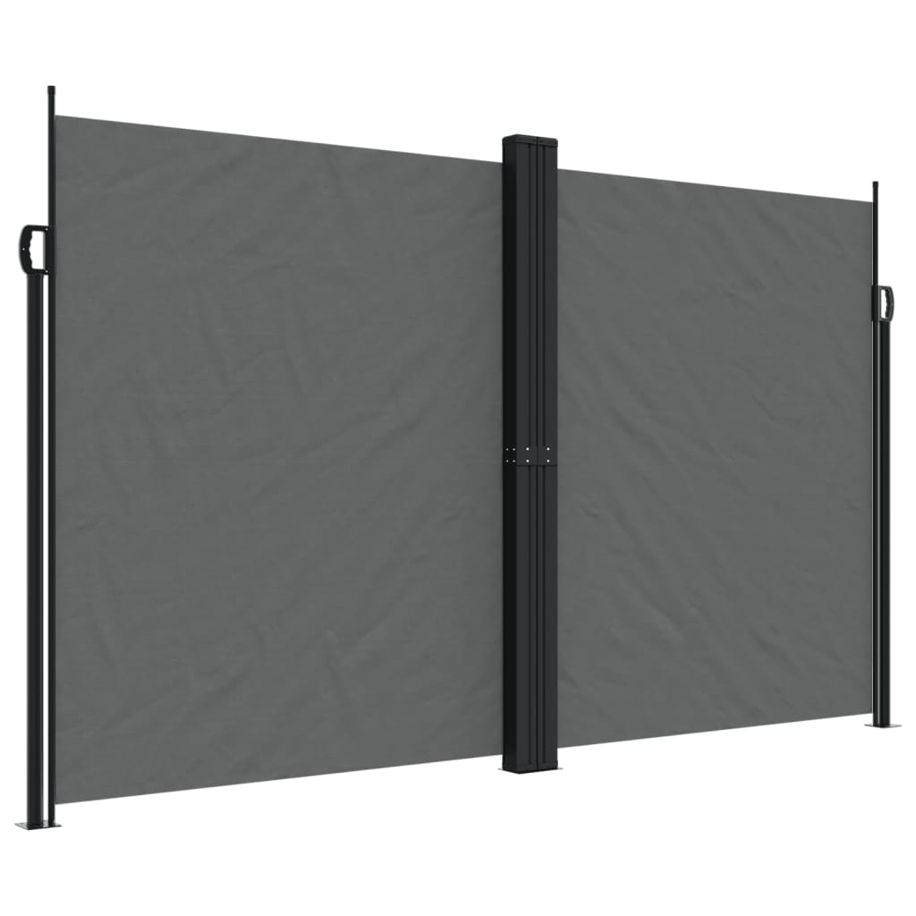 Windscherm uittrekbaar 200x1000 cm antracietkleurig - AllerleiShop