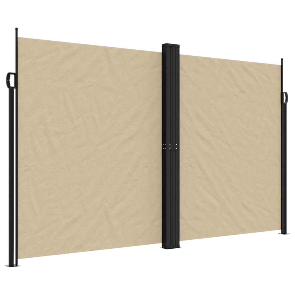 Windscherm uittrekbaar 200x1000 cm beige - AllerleiShop