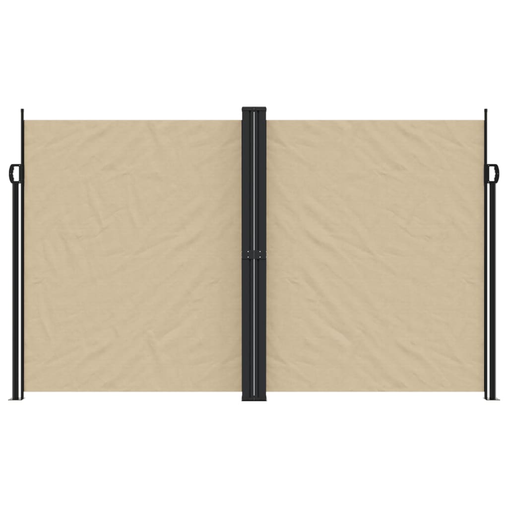 Windscherm uittrekbaar 200x1000 cm beige - AllerleiShop