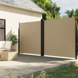 Windscherm uittrekbaar 200x1000 cm beige - AllerleiShop