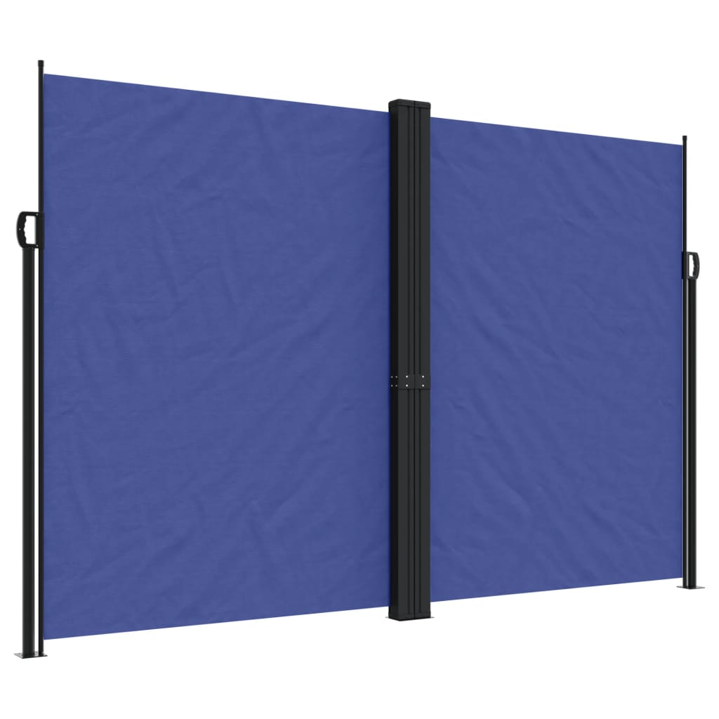 Windscherm uittrekbaar 220x1000 cm blauw - AllerleiShop