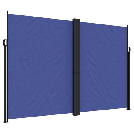 Windscherm uittrekbaar 220x1000 cm blauw - AllerleiShop