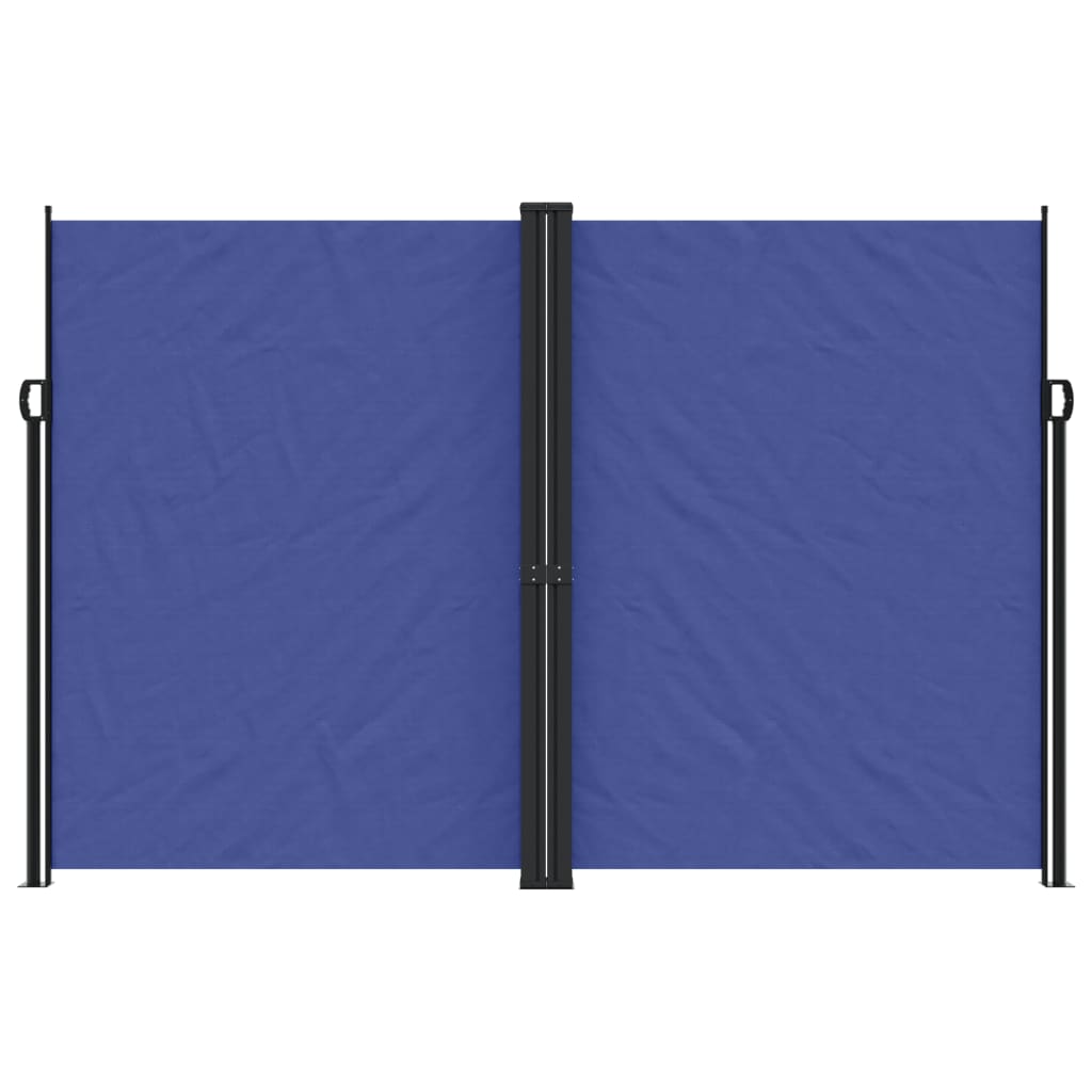 Windscherm uittrekbaar 220x1000 cm blauw - AllerleiShop