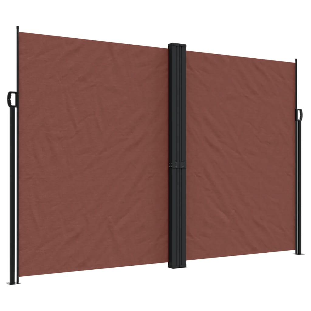 Windscherm uittrekbaar 220x1000 cm bruin - AllerleiShop