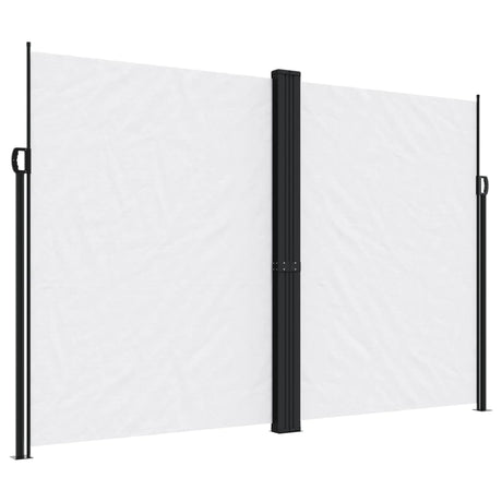 Windscherm uittrekbaar 220x1000 cm wit - AllerleiShop