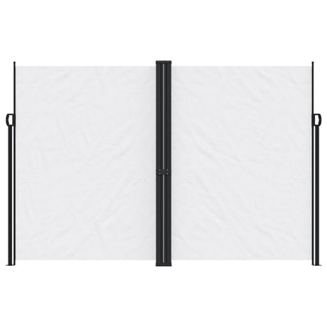 Windscherm uittrekbaar 220x1000 cm wit - AllerleiShop