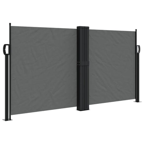 Windscherm uittrekbaar 120x1200 cm antracietkleurig - AllerleiShop