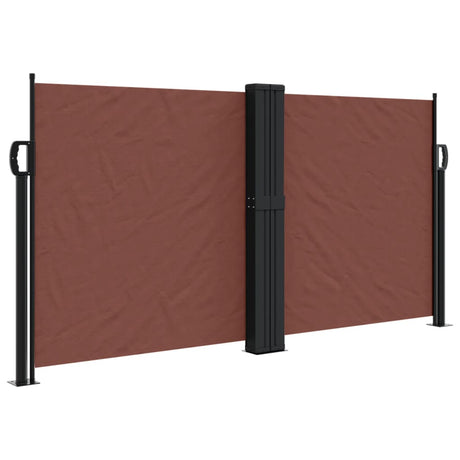 Windscherm uittrekbaar 120x1200 cm bruin - AllerleiShop