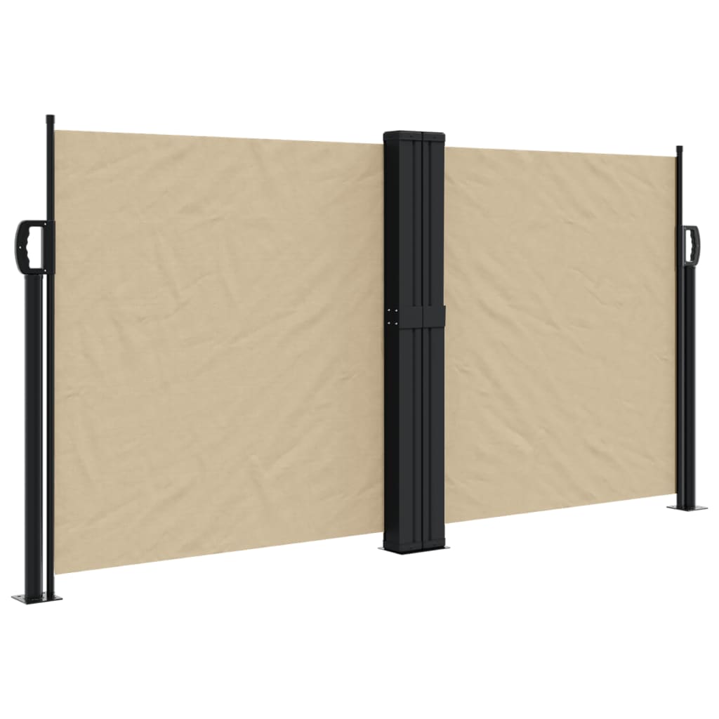 Windscherm uittrekbaar 120x1200 cm beige - AllerleiShop