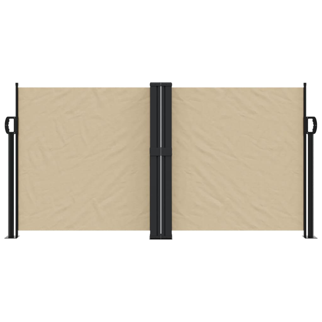 Windscherm uittrekbaar 120x1200 cm beige - AllerleiShop