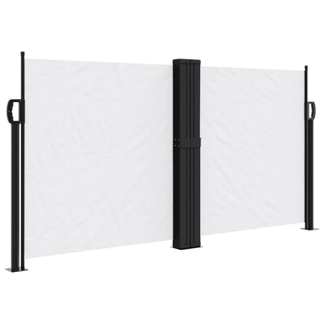 Windscherm uittrekbaar 120x1200 cm wit - AllerleiShop