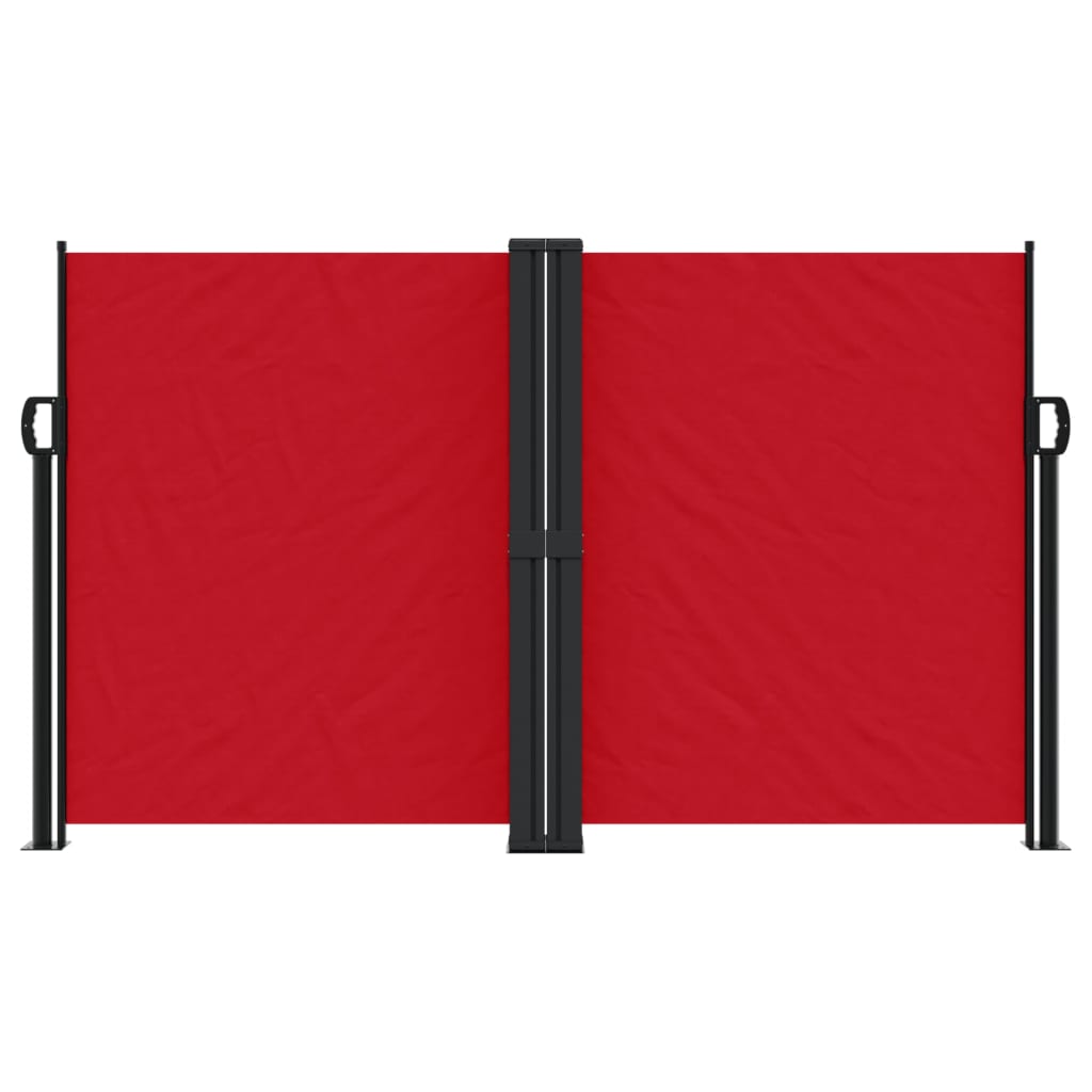 Windscherm uittrekbaar 140x1200 cm rood - AllerleiShop