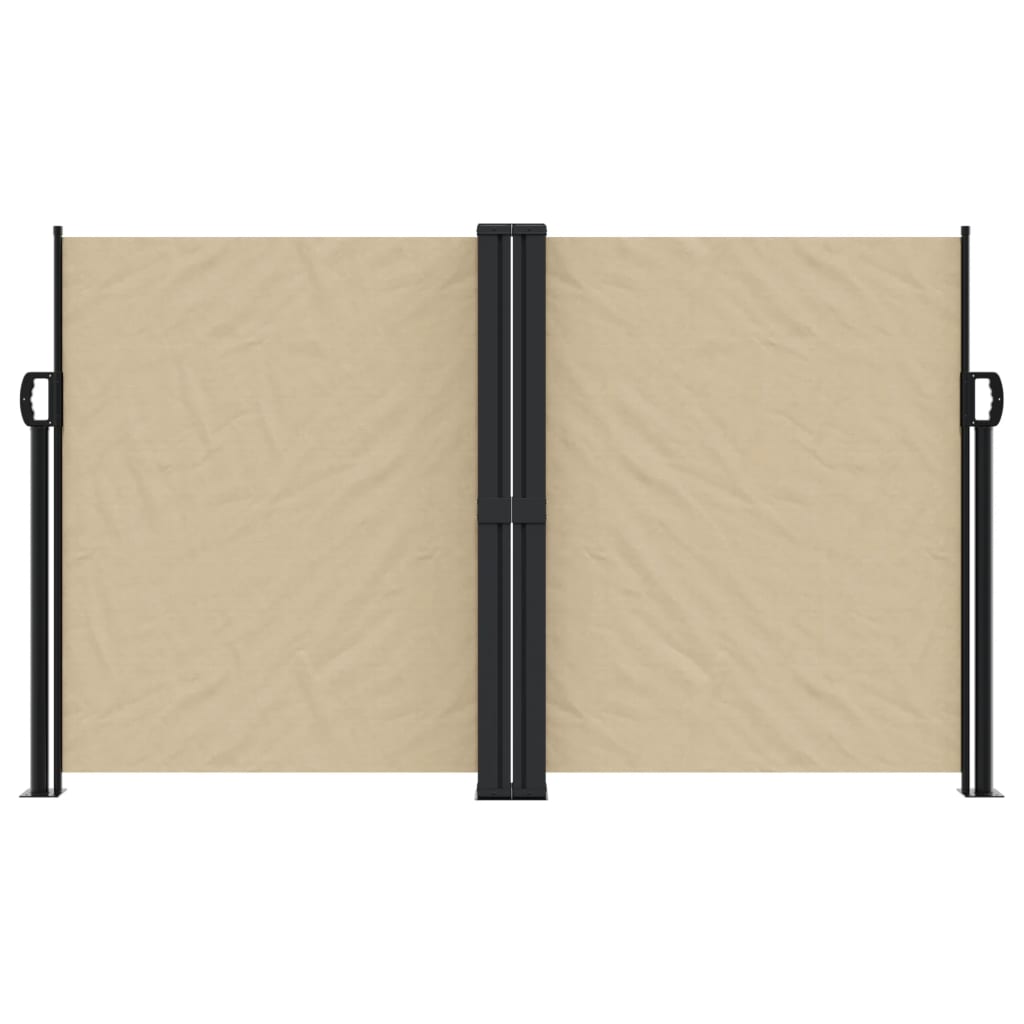 Windscherm uittrekbaar 140x1200 cm beige - AllerleiShop