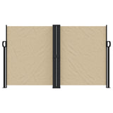 Windscherm uittrekbaar 140x1200 cm beige - AllerleiShop