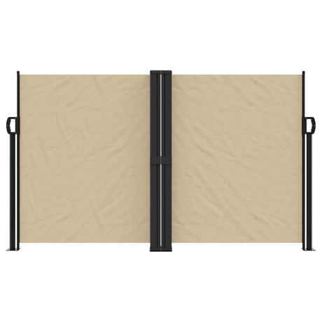 Windscherm uittrekbaar 140x1200 cm beige - AllerleiShop