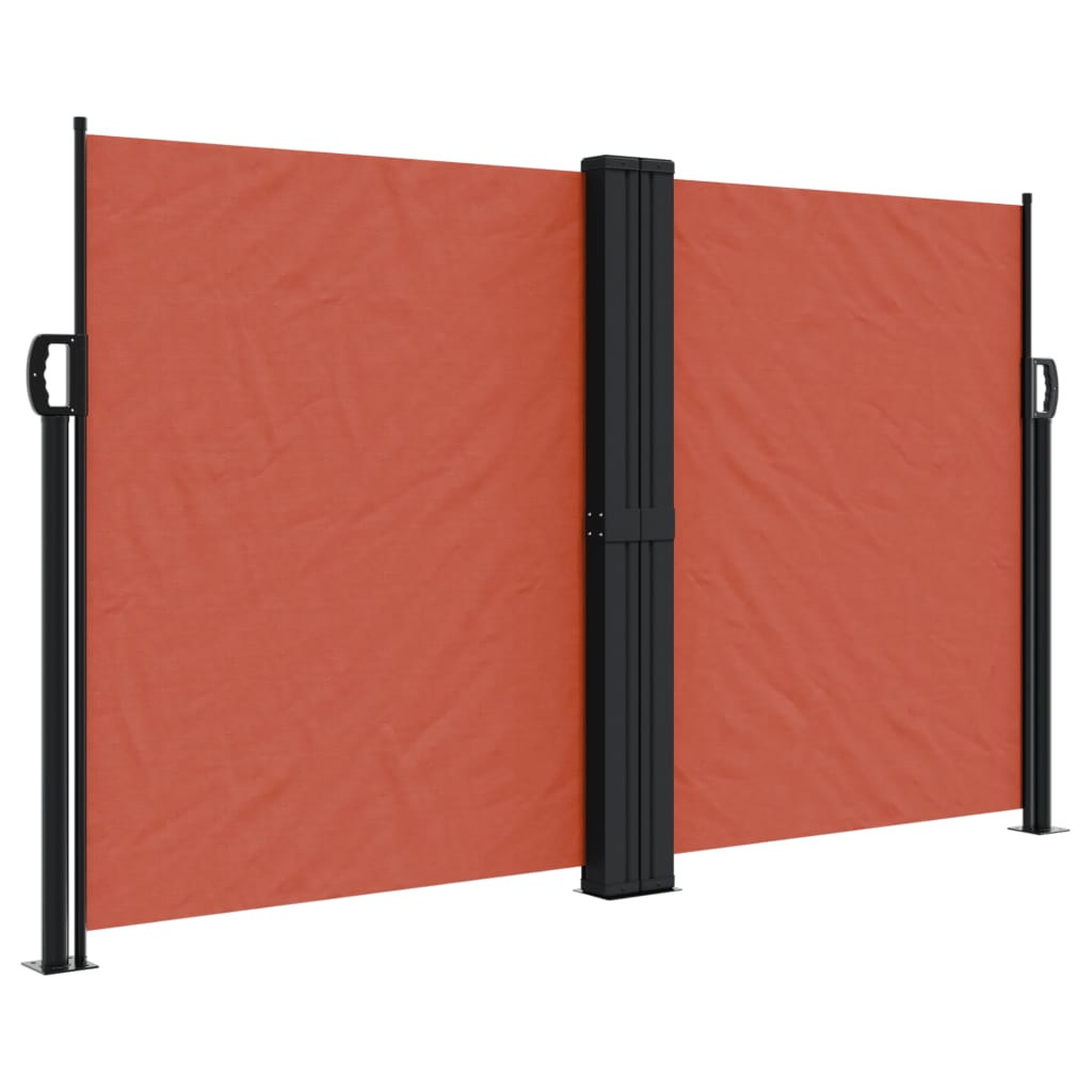 Windscherm uittrekbaar 140x1200 cm terracottakleurig - AllerleiShop