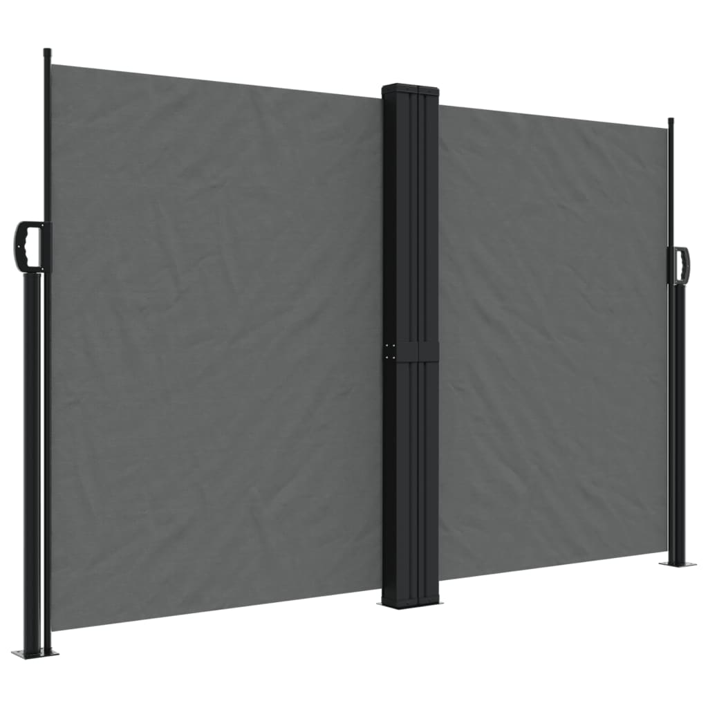 Windscherm uittrekbaar 160x1200 cm antracietkleurig - AllerleiShop