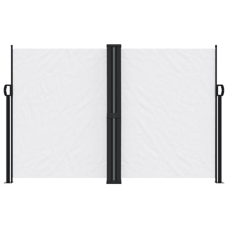 Windscherm uittrekbaar 160x1200 cm wit - AllerleiShop