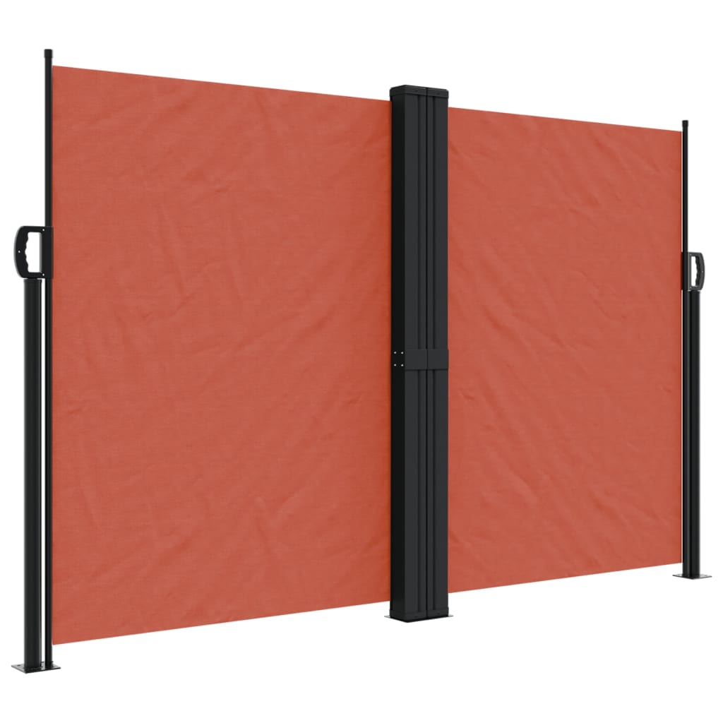 Windscherm uittrekbaar 160x1200 cm terracottakleurig - AllerleiShop