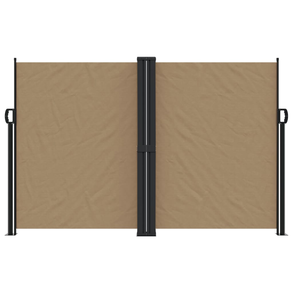 Windscherm uittrekbaar 160x1200 cm taupe - AllerleiShop