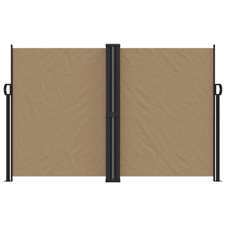 Windscherm uittrekbaar 160x1200 cm taupe - AllerleiShop