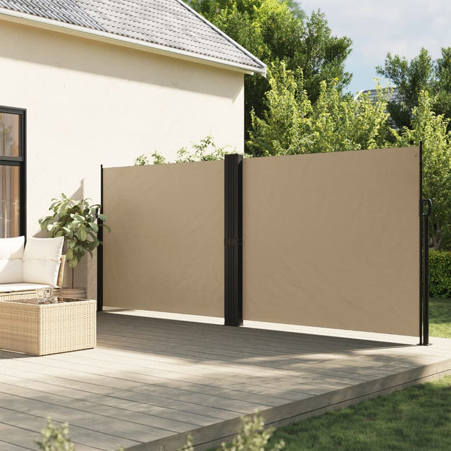 Windscherm uittrekbaar 180x1200 cm beige - AllerleiShop