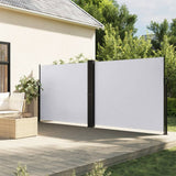 Windscherm uittrekbaar 180x1200 cm wit - AllerleiShop