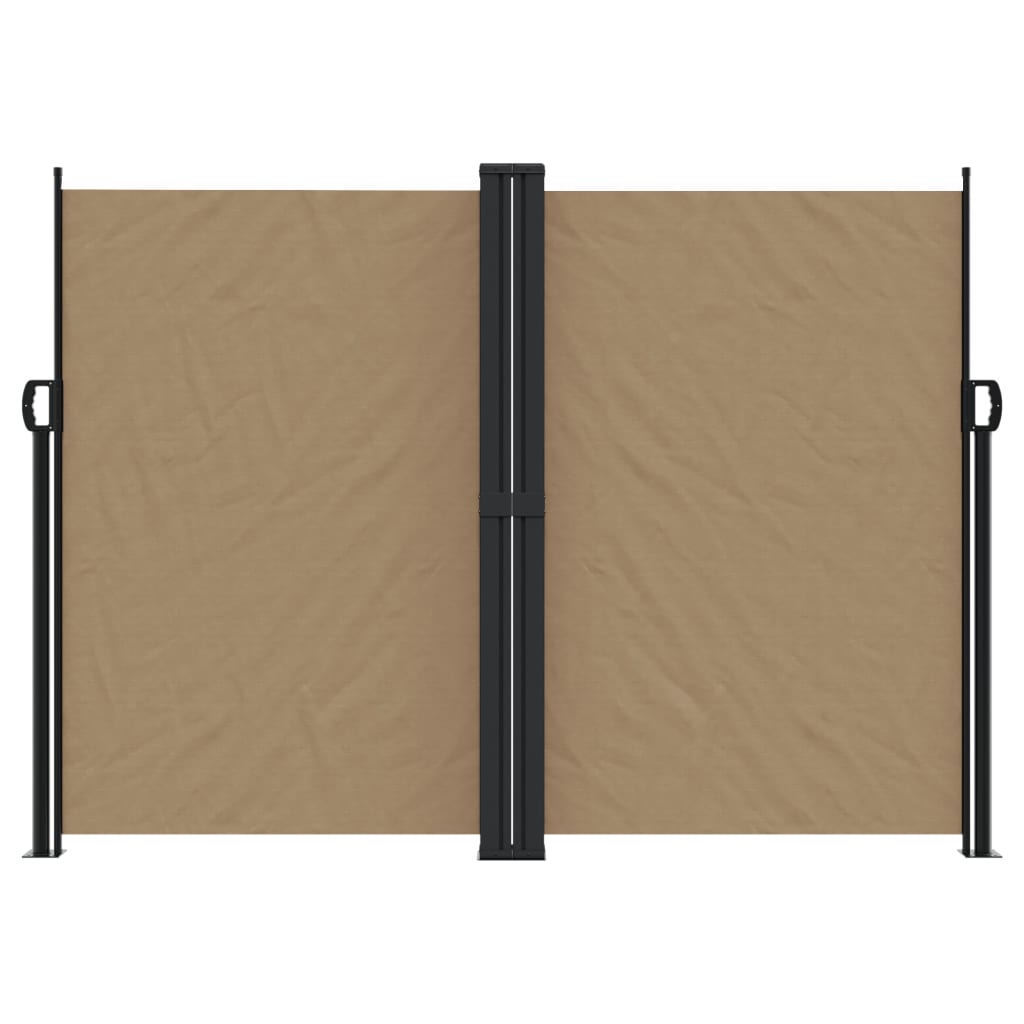 Windscherm uittrekbaar 180x1200 cm taupe - AllerleiShop