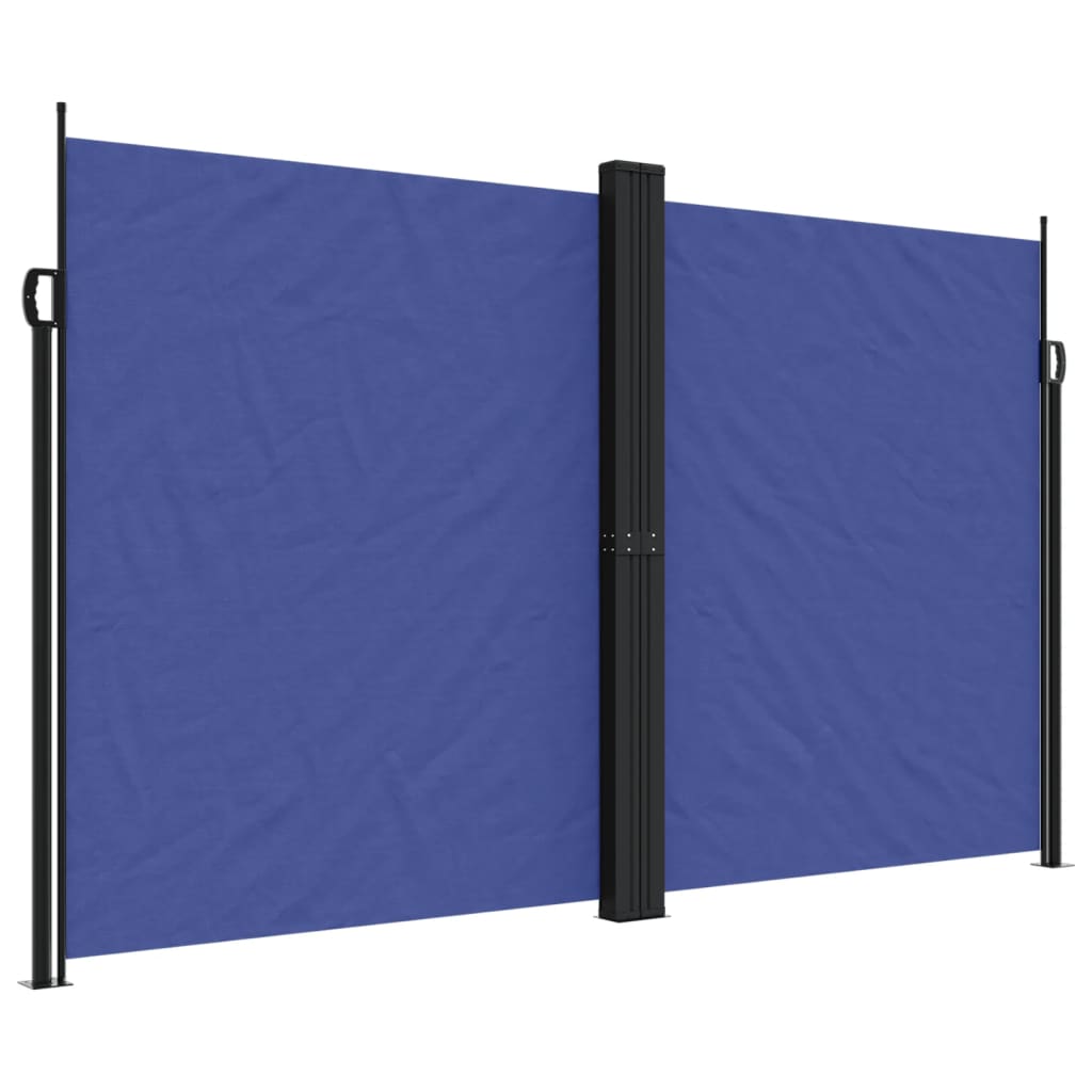 Tuinscherm uittrekbaar 200x1200 cm blauw - AllerleiShop