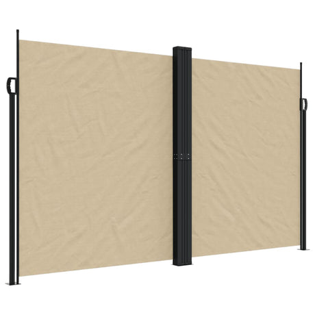 Windscherm uittrekbaar 200x1200 cm beige - AllerleiShop