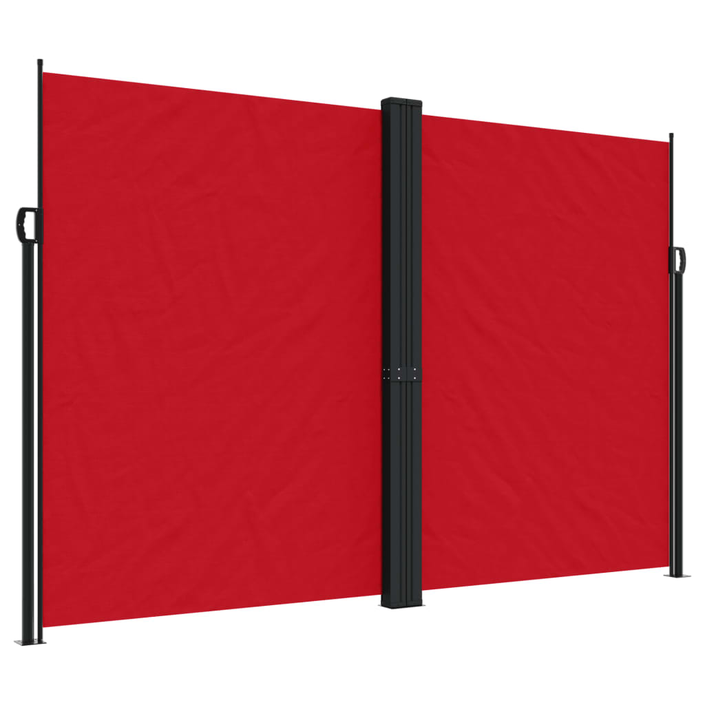 Tuinscherm uittrekbaar 220x1200 cm rood - AllerleiShop