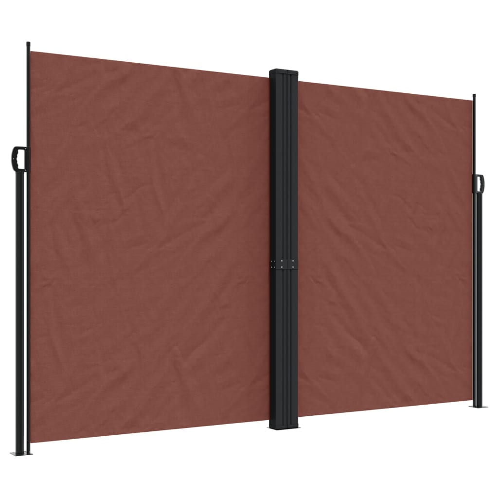 Tuinscherm uittrekbaar 220x1200 cm bruin - AllerleiShop