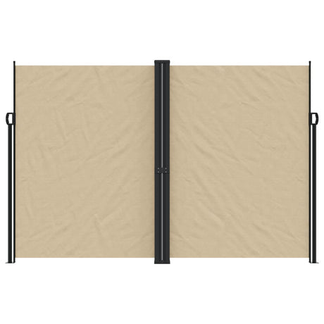 Windscherm uittrekbaar 220x1200 cm beige - AllerleiShop