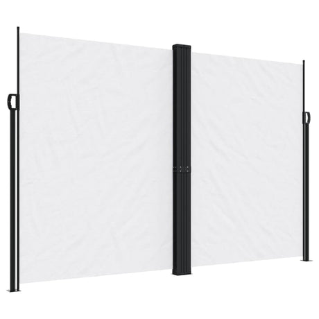 Windscherm uittrekbaar 220x1200 cm wit - AllerleiShop