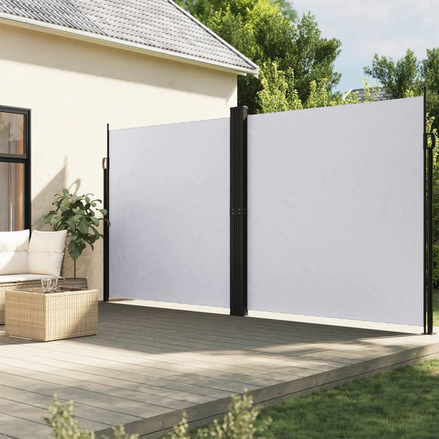 Windscherm uittrekbaar 220x1200 cm wit - AllerleiShop