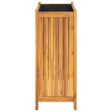 Plantenbak met voering 54x31x75 cm massief acaciahout - AllerleiShop